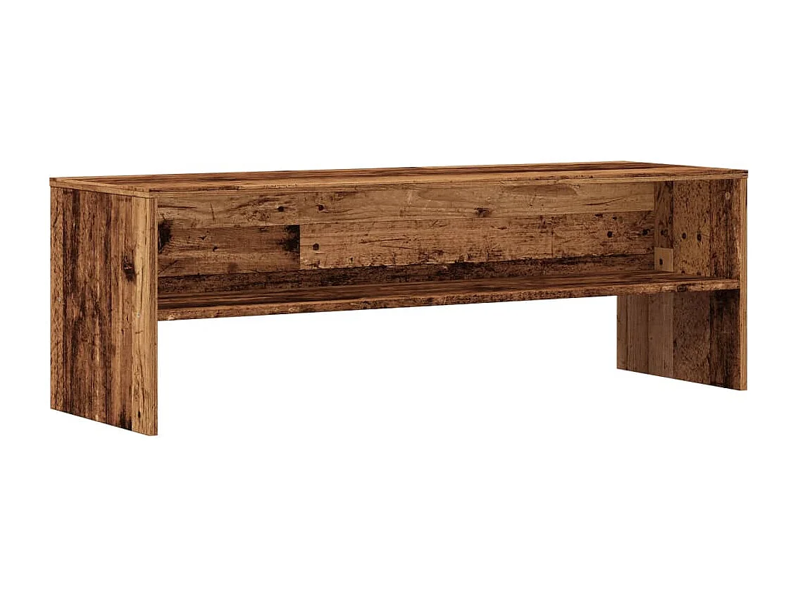 Meuble TV vieux bois 120x40x40 cm bois d'ingénierie