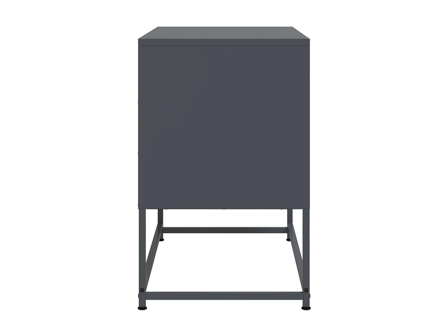 Meuble TV anthracite 68,5x39x60,5 cm acier