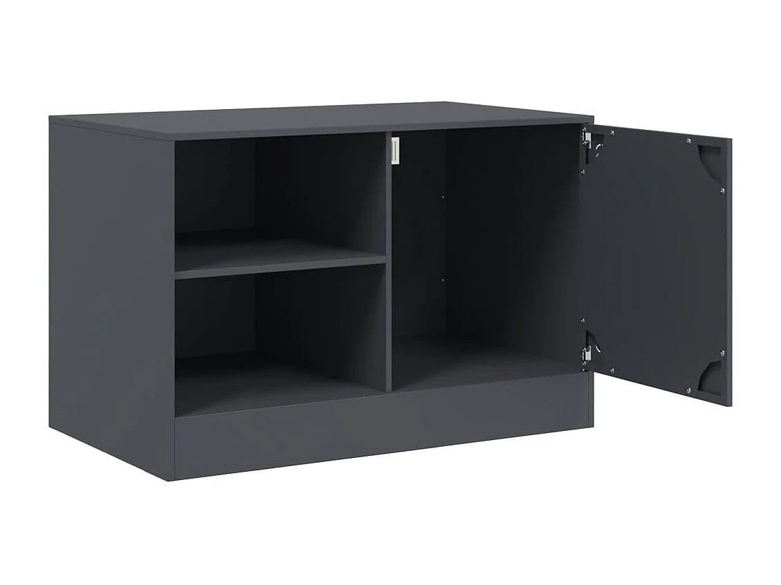 Meubles TV 2 pièces anthracite 67x39x44 cm acier