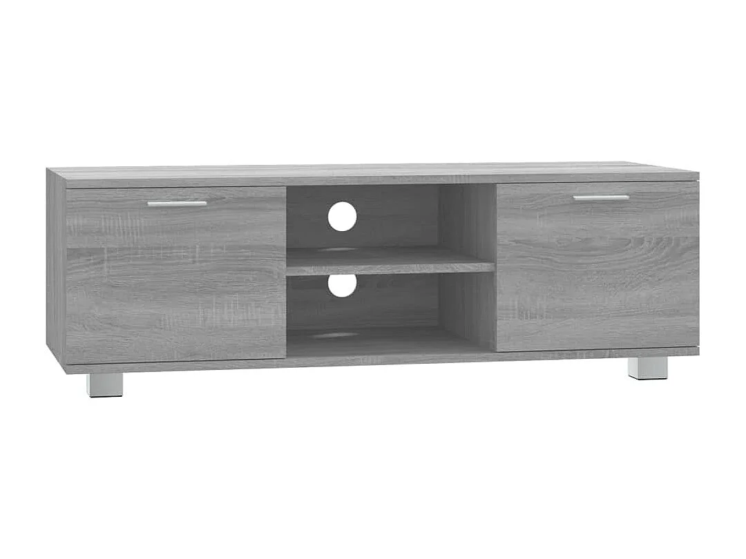 Meuble TV Sonoma gris 120x40,5x35 cm Bois d'ingénierie