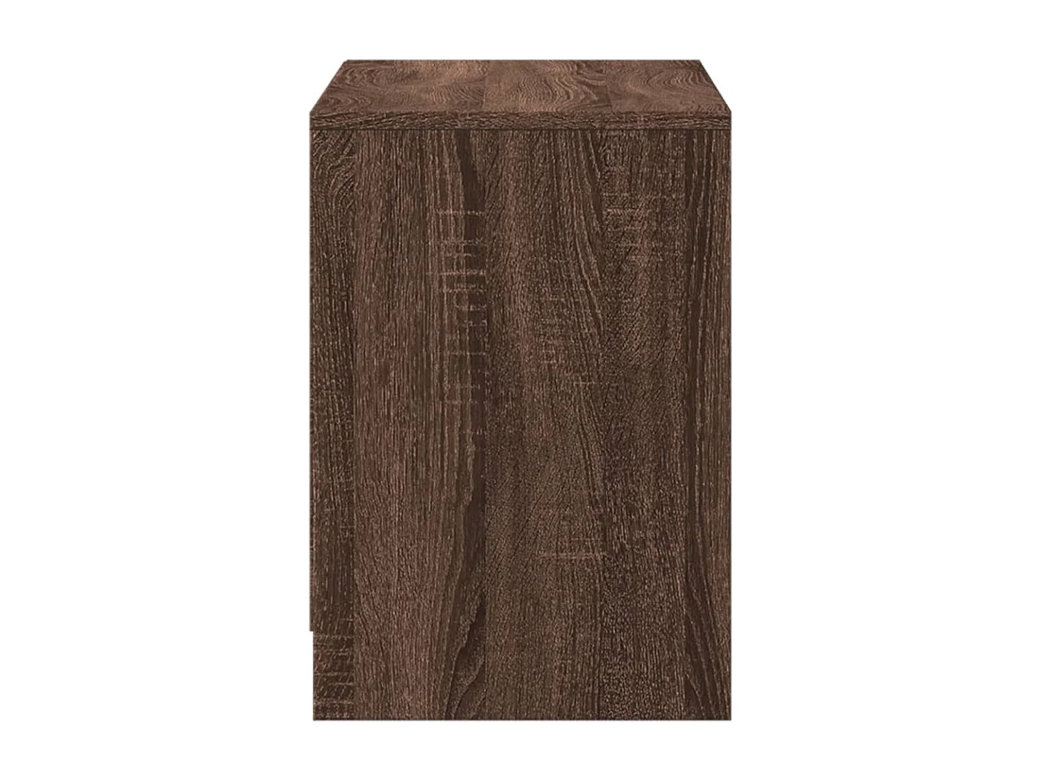 Tv-meubel met LED 100x34x50 cm bewerkt hout bruin eikenkleurig