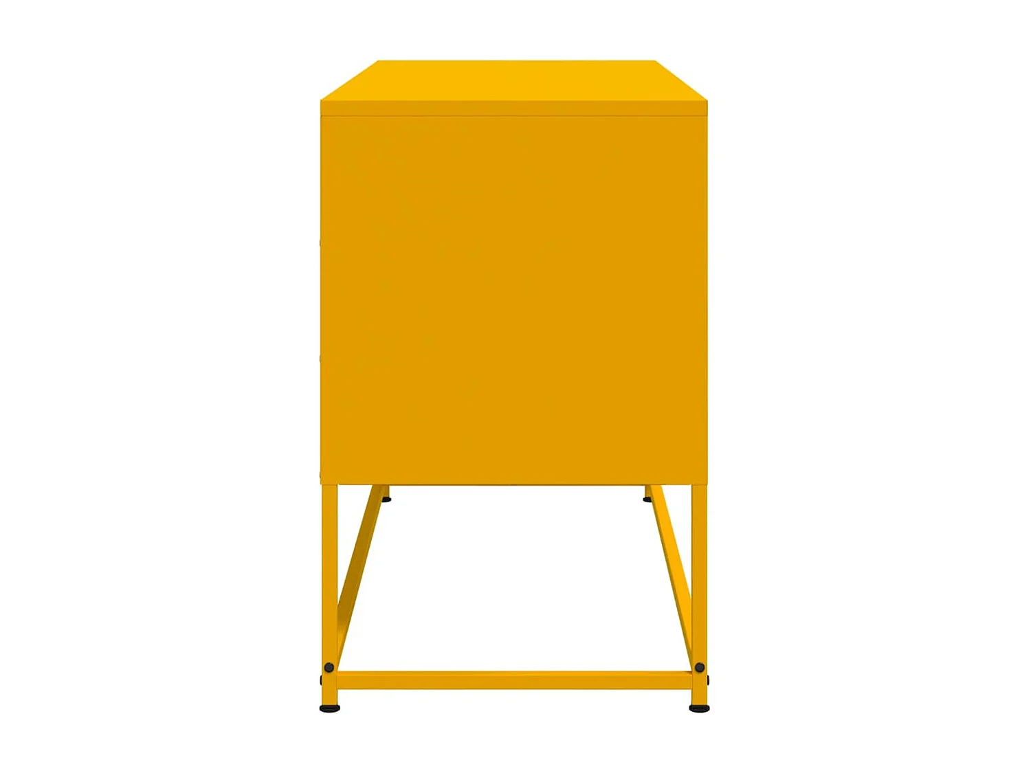 Meuble TV jaune moutarde 100,5x39x60,5 cm acier