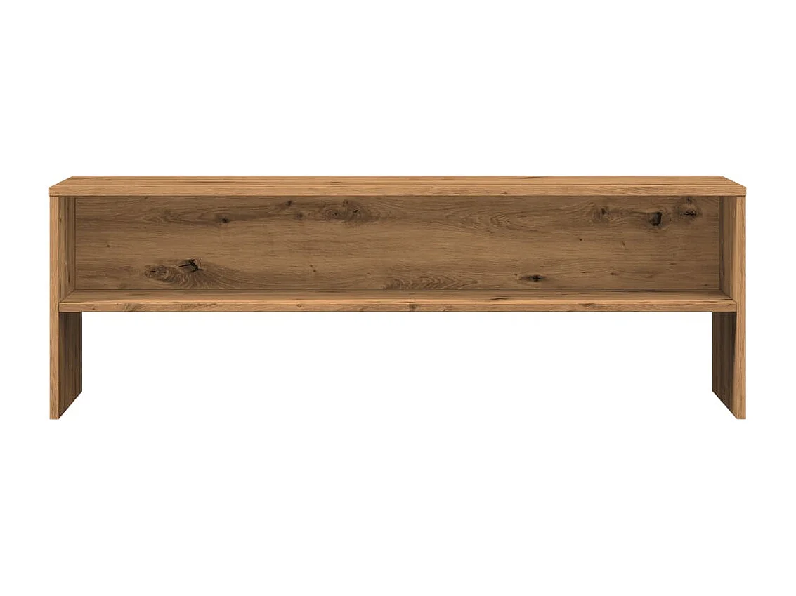 Meuble TV chêne artisanal 120x40x40 cm bois d'ingénierie