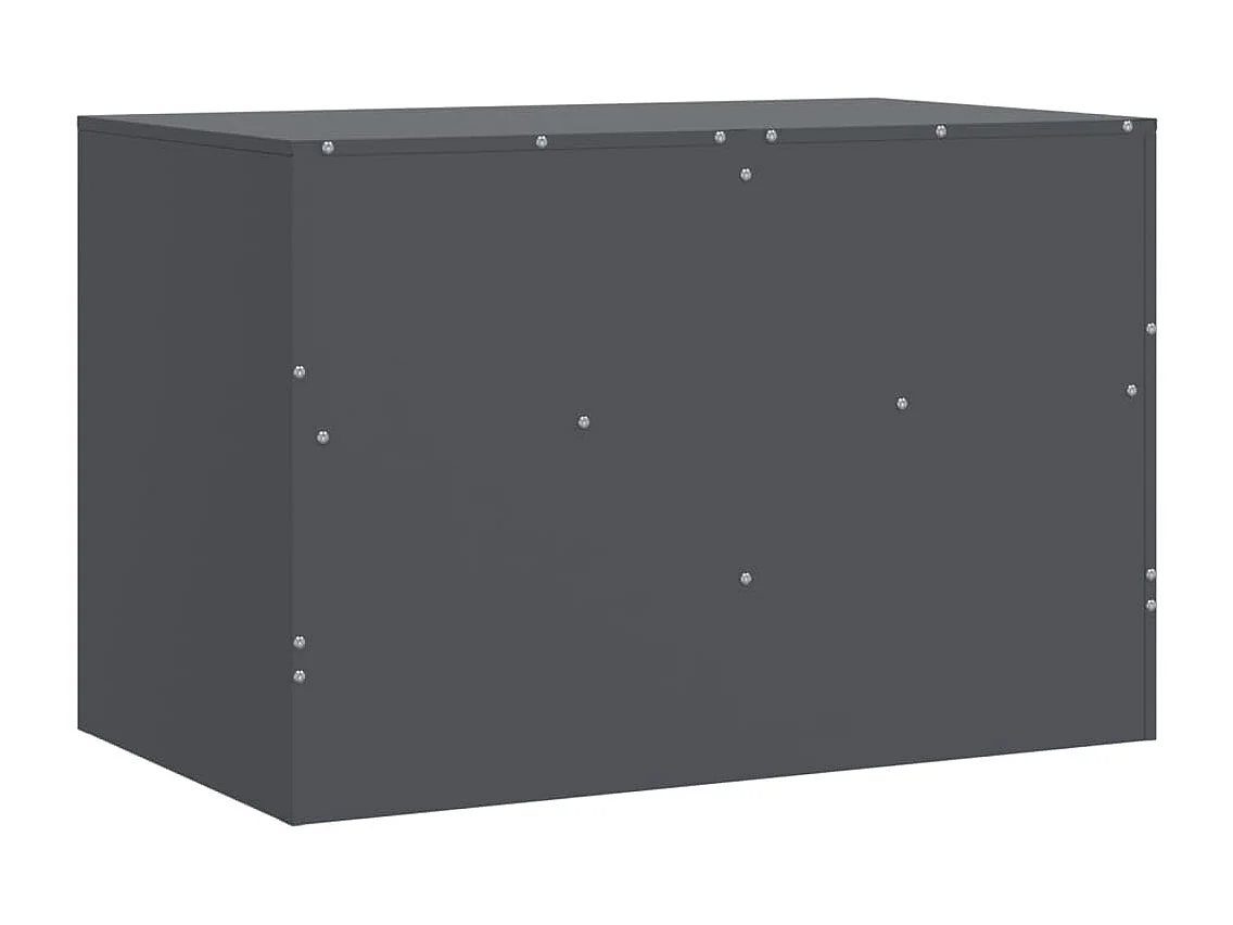 Meuble TV anthracite 67x39x44 cm acier