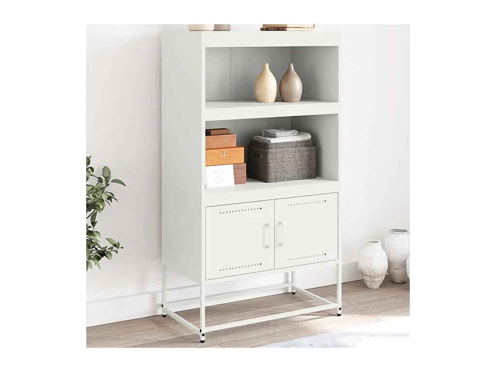 Meuble TV jaune moutarde 100,5x39x60,5 cm acier
