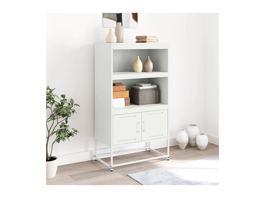 Meuble TV jaune moutarde 100,5x39x60,5 cm acier