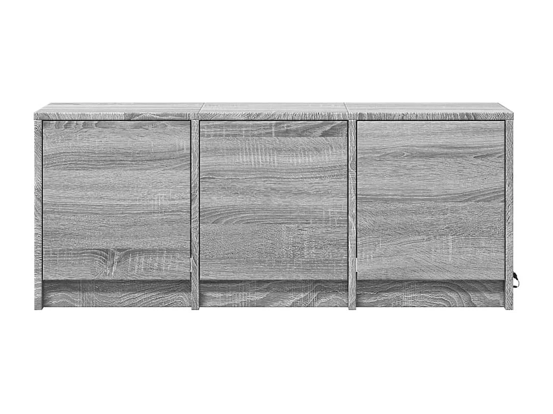 Meuble TV avec LED sonoma gris 97x34x40 cm bois d'ingénierie