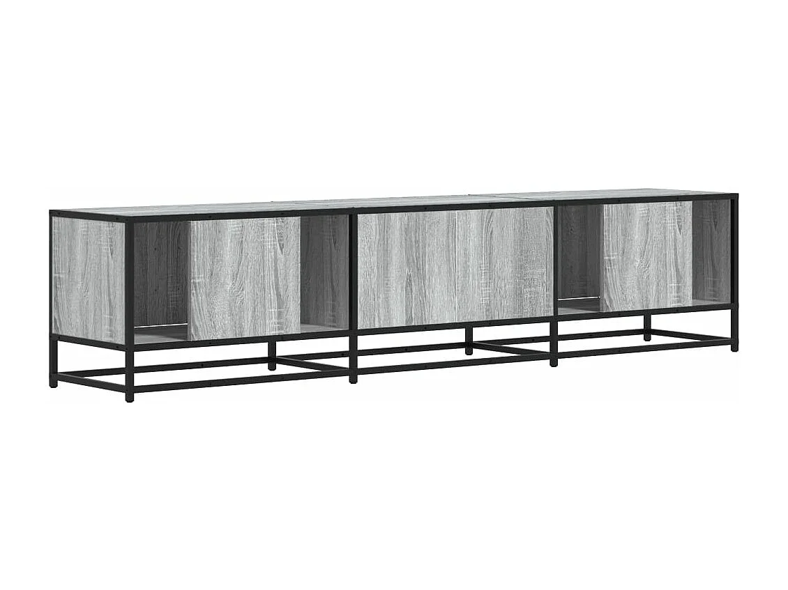 Tv-meubel 180x35x41 cm bewerkt hout grijs sonoma eikenkleurig