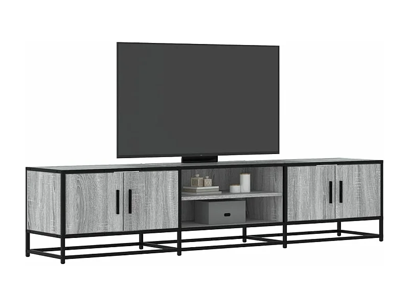 Meuble TV sonoma gris 180x35x41 cm bois d'ingénierie