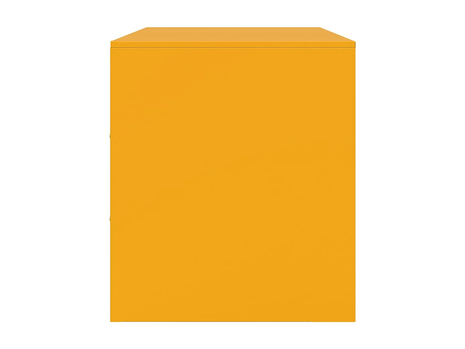 Meubles TV 2 pièces jaune moutarde 67x39x44 cm acier