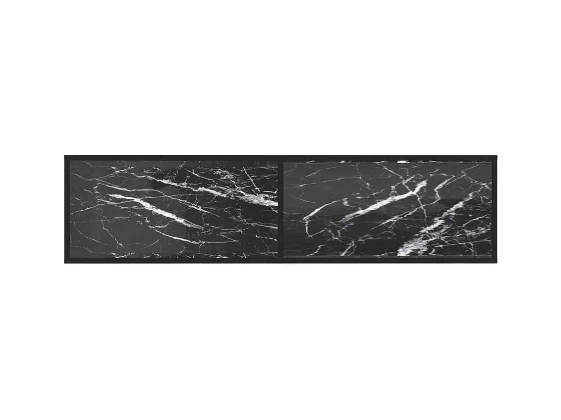 Tv-meubel 160x40x40,5 cm gehard glas zwartmarmerkleurig