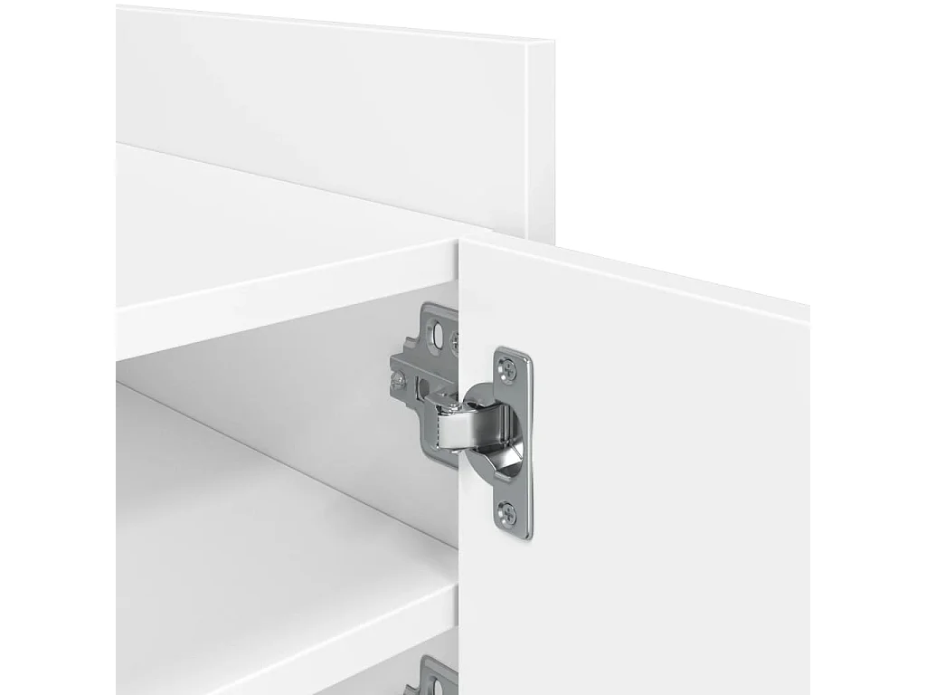 Meuble TV blanc 80x35x40 cm bois d’ingénierie