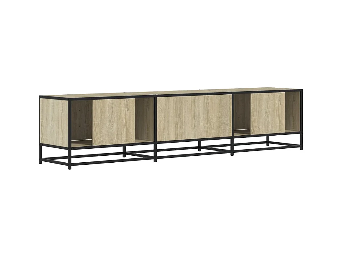 Meuble TV chêne sonoma 180x35x41 cm bois d'ingénierie