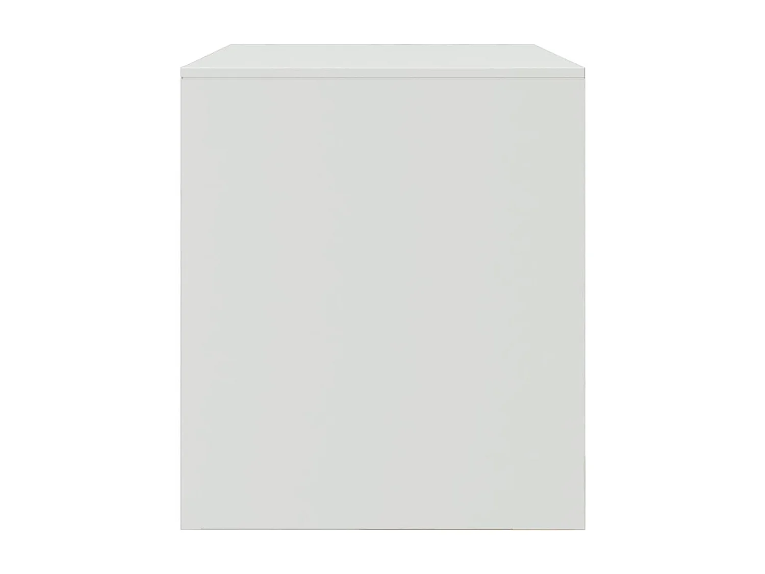 Meuble TV blanc 67x39x44 cm acier