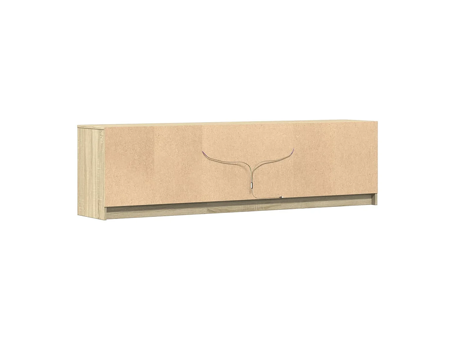 Tv-meubel met LED 180x34x50 cm bewerkt hout sonoma eikenkleurig