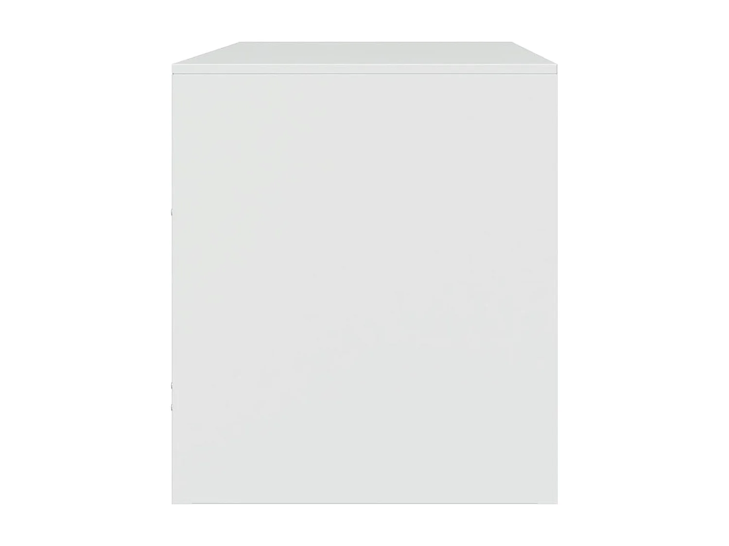 Meubles TV 2 pièces blanc 67x39x44 cm acier