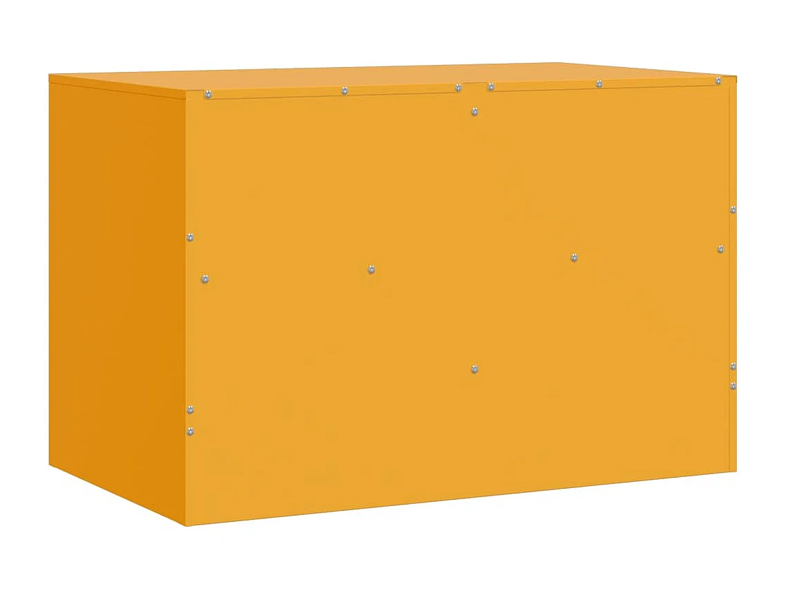 Meuble TV jaune moutarde 67x39x44 cm acier