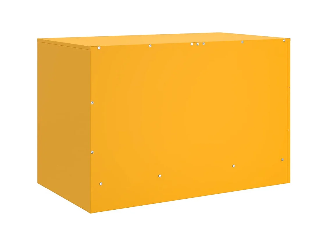 Meuble TV jaune moutarde 67x39x44 cm acier