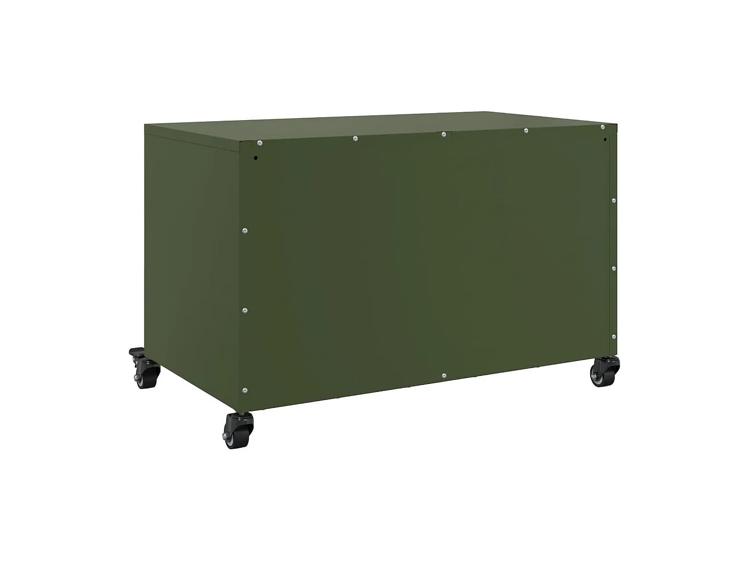 Tv-meubel 68x39x43,5 cm staal olijfgroen