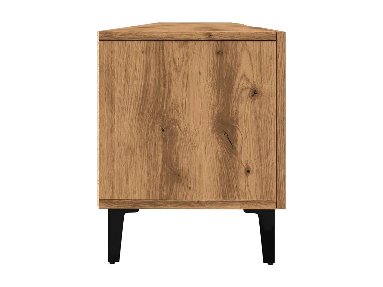 Meuble TV chêne artisanal 180x31,5x40 cm bois d'ingénierie