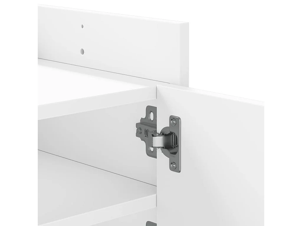 Tv-meubel 100x35x40 cm bewerkt hout wit