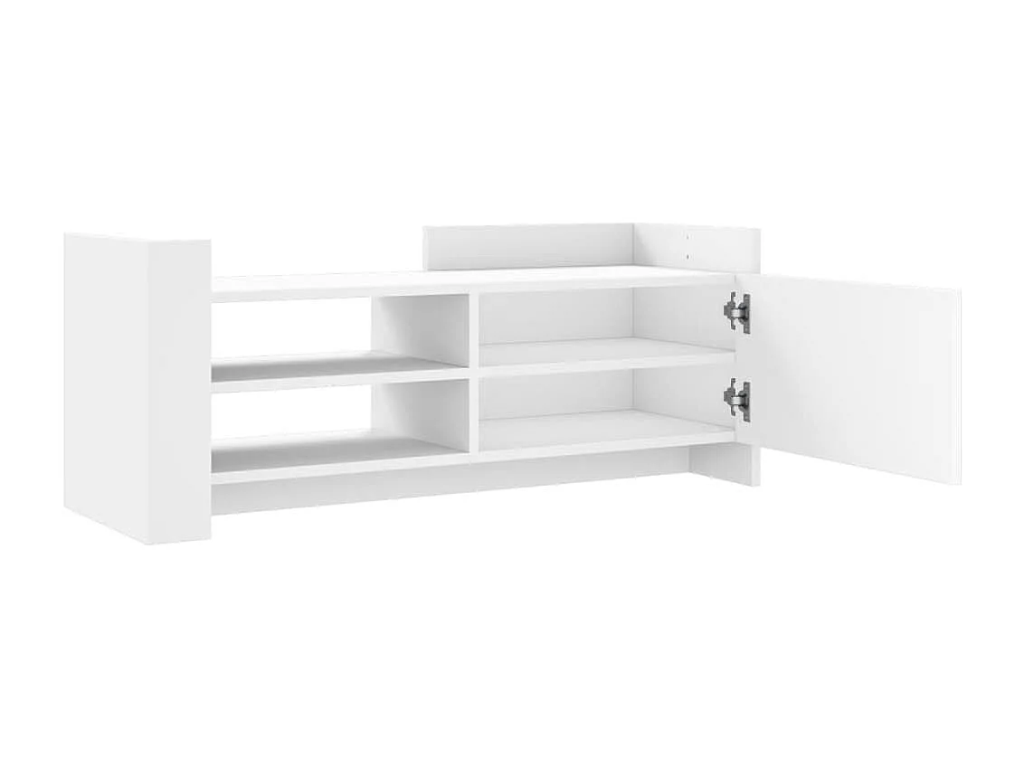 Meuble TV Blanc 100x35x40 cm Bois d'ingénierie