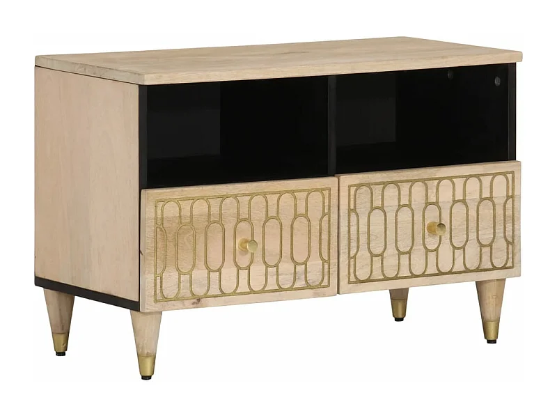 Tv-meubel 70x33x46 cm massief mangohout