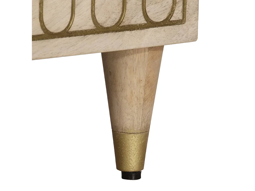 Meuble TV 70x33x46 cm Bois massif de manguier