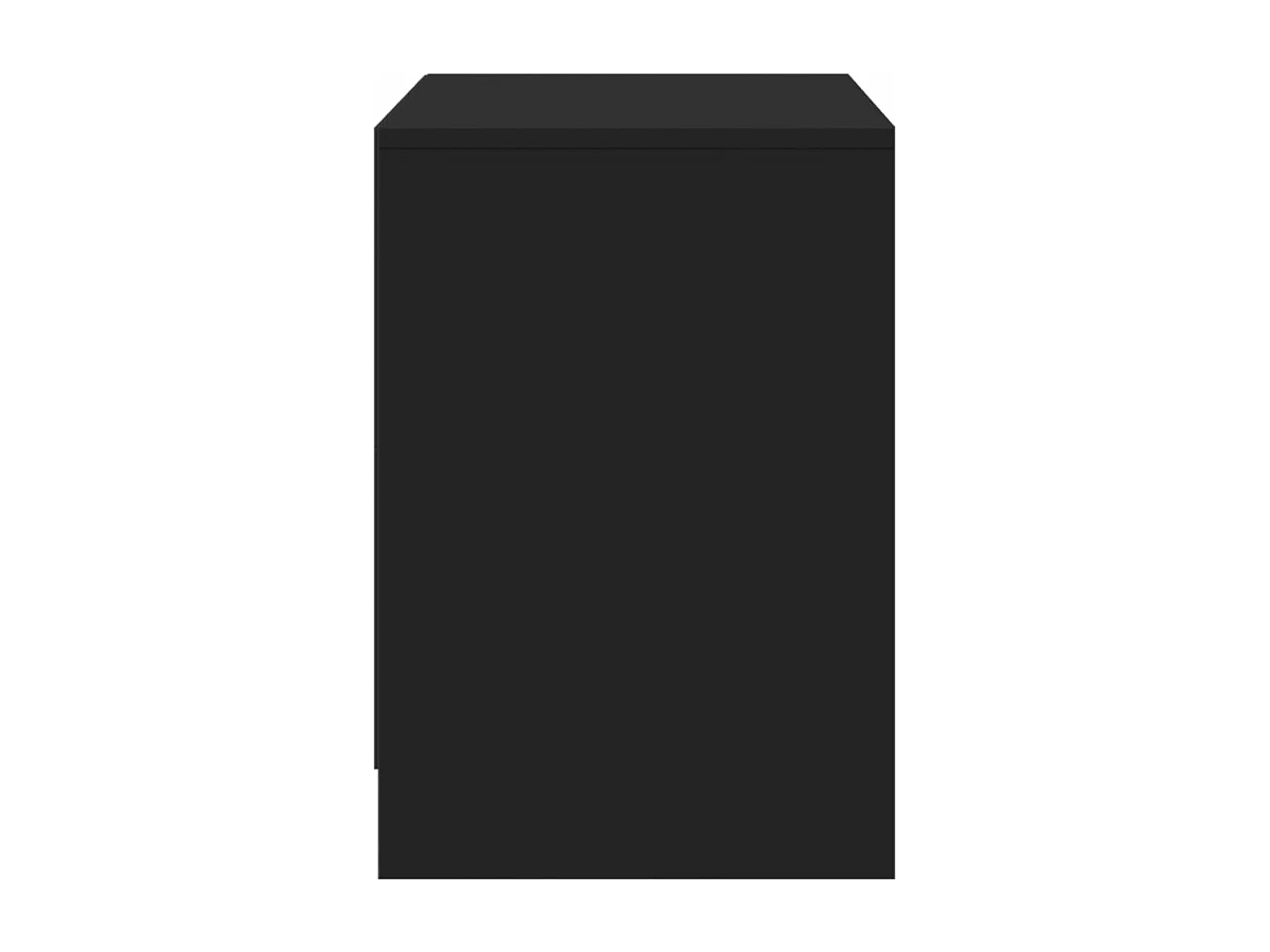 Tv-meubel met LED 100x34x50 cm bewerkt hout zwart