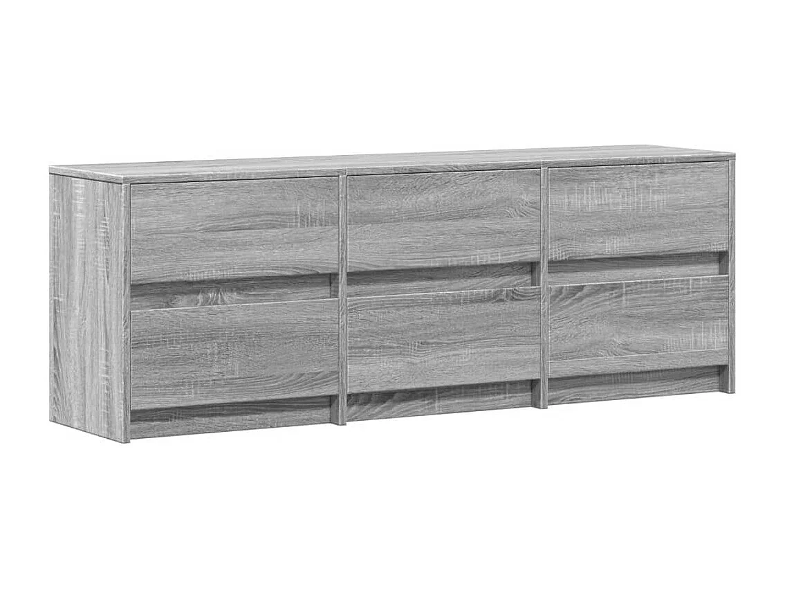 Meuble TV avec LED sonoma gris 140x34x50 cm bois d'ingénierie