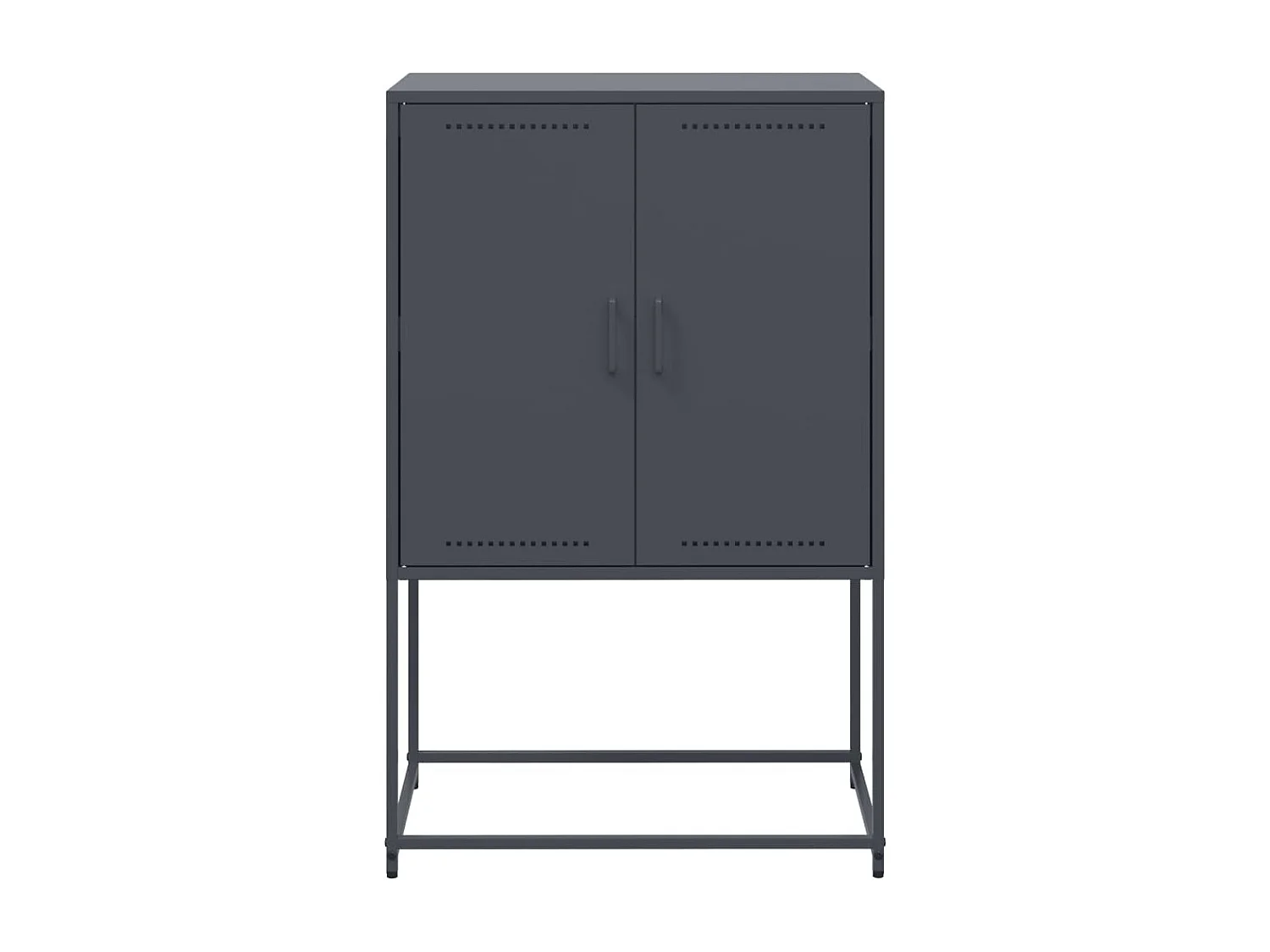 Meuble TV noir 68x39x60,5 cm acier