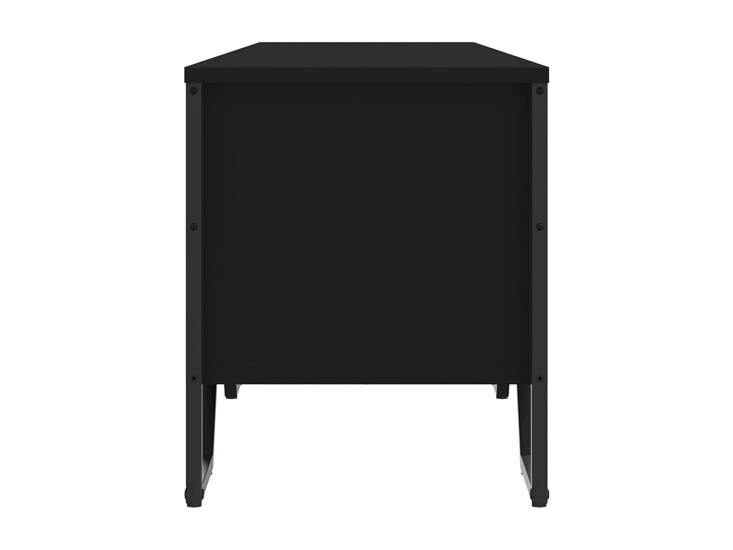 Meuble TV noir 180x34x41 cm bois d'ingénierie