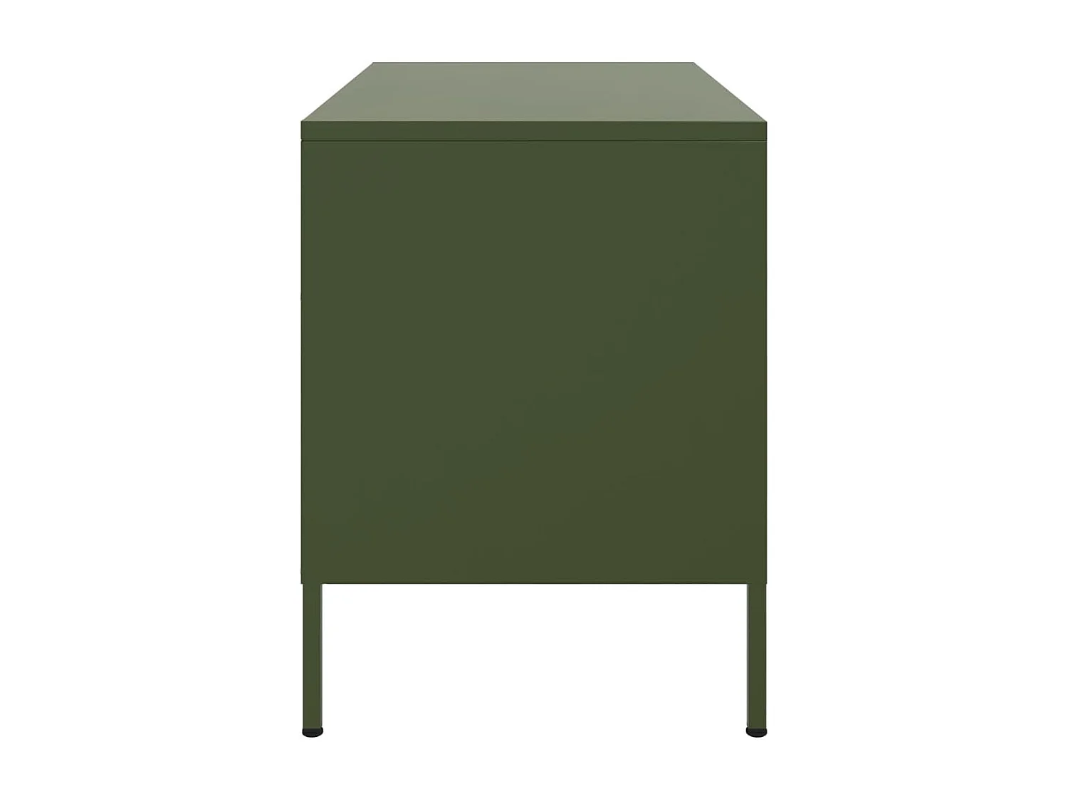 Meuble TV vert olive 68x39x50,5 cm acier