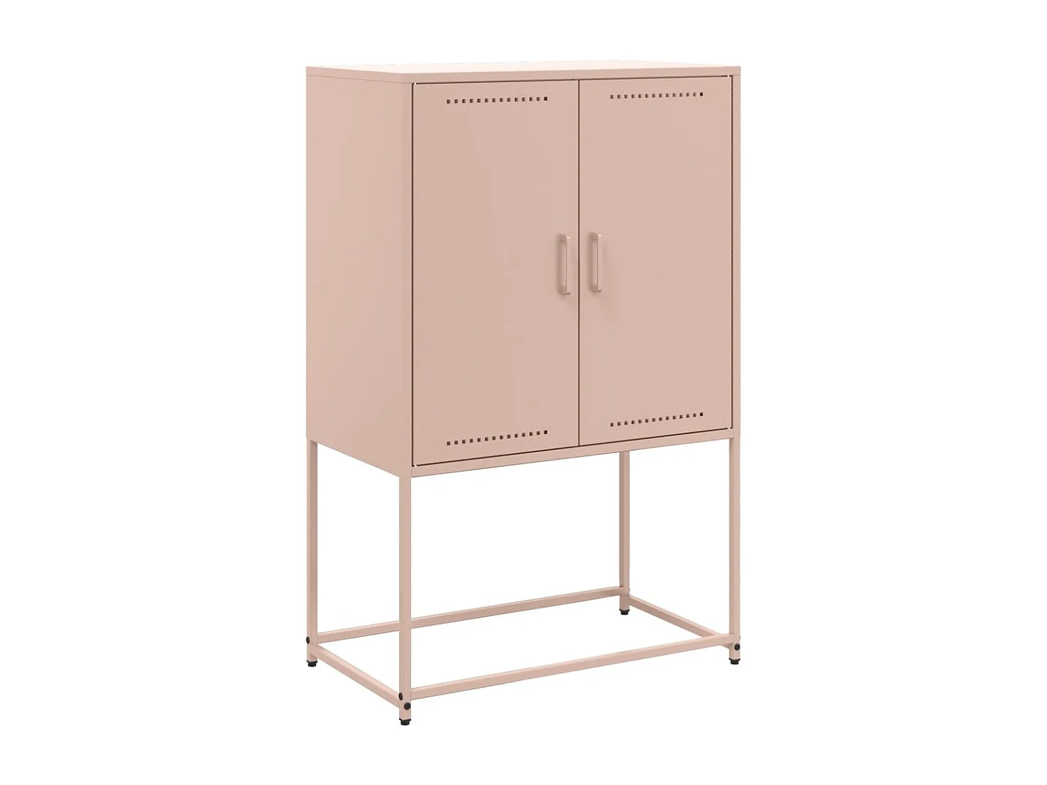 Tv-meubel 100,5x39x60,5 cm staal wit