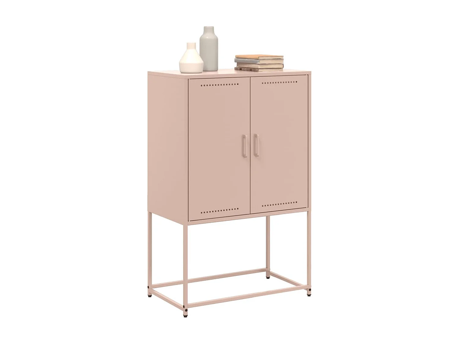 Tv-meubel 100,5x39x60,5 cm staal wit