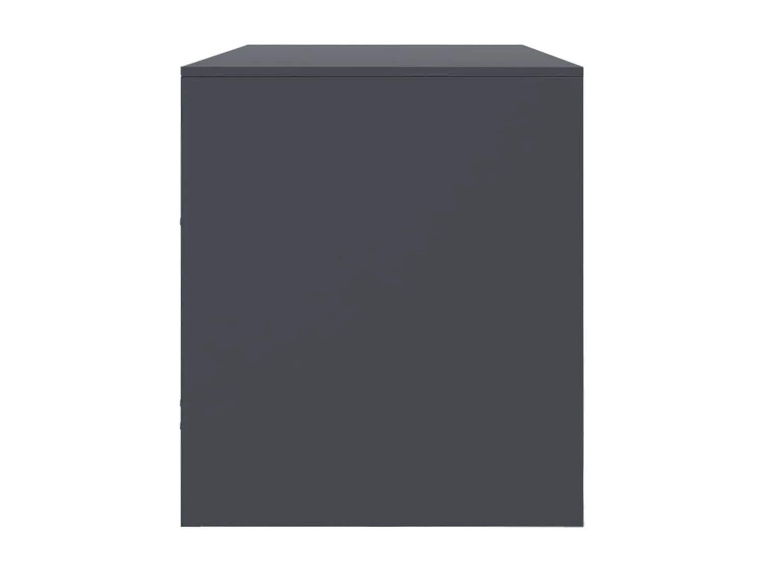 Meuble TV anthracite 99x39x44 cm acier