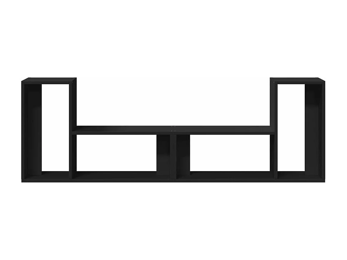 Meubles TV 2 pièces noir 75x30x50 cm bois d'ingénierie