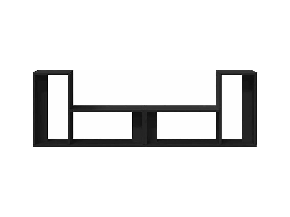 Meubles TV 2 pièces noir 75x30x50 cm bois d'ingénierie