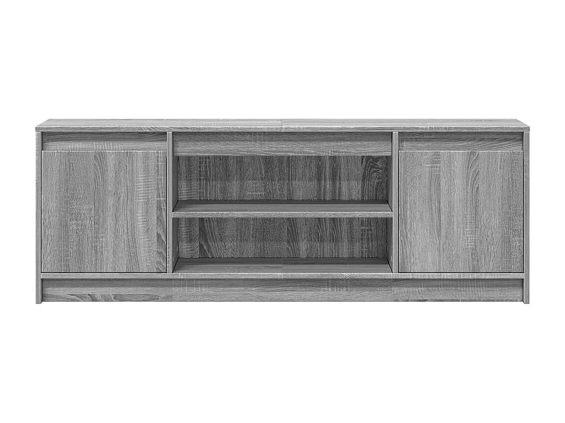 Tv-meubel met LED 139,5x34x50 cm bewerkt hout grijs sonoma