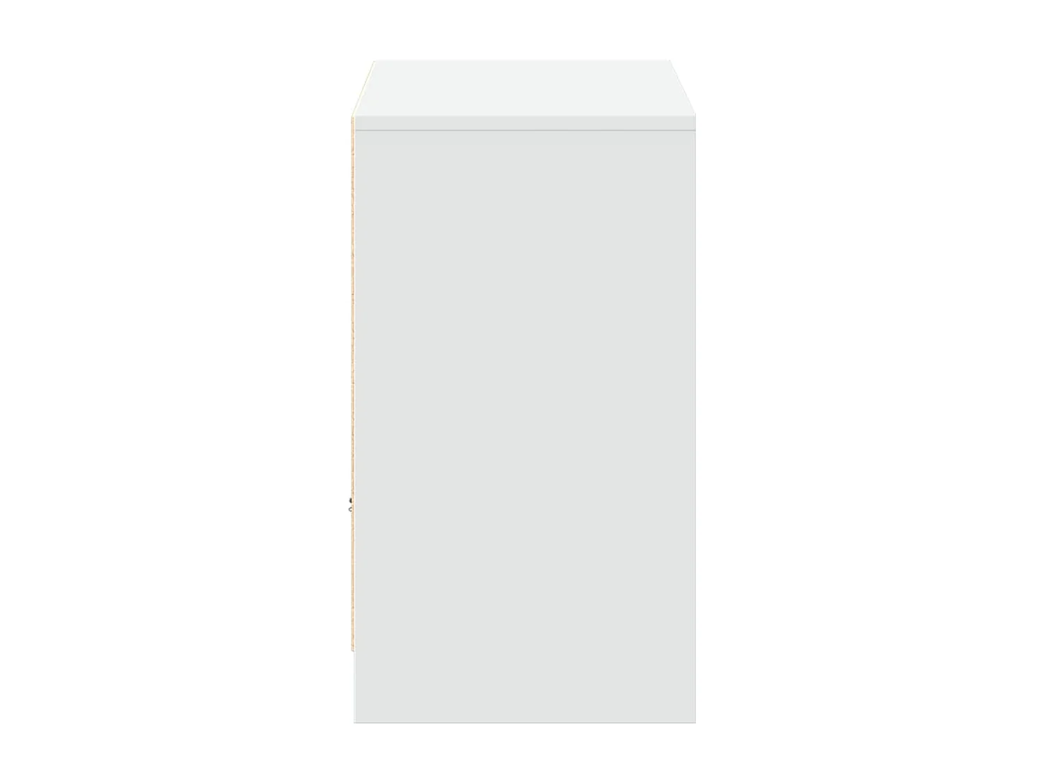 Meuble TV avec LED blanc 91x34x61 cm bois d'ingénierie