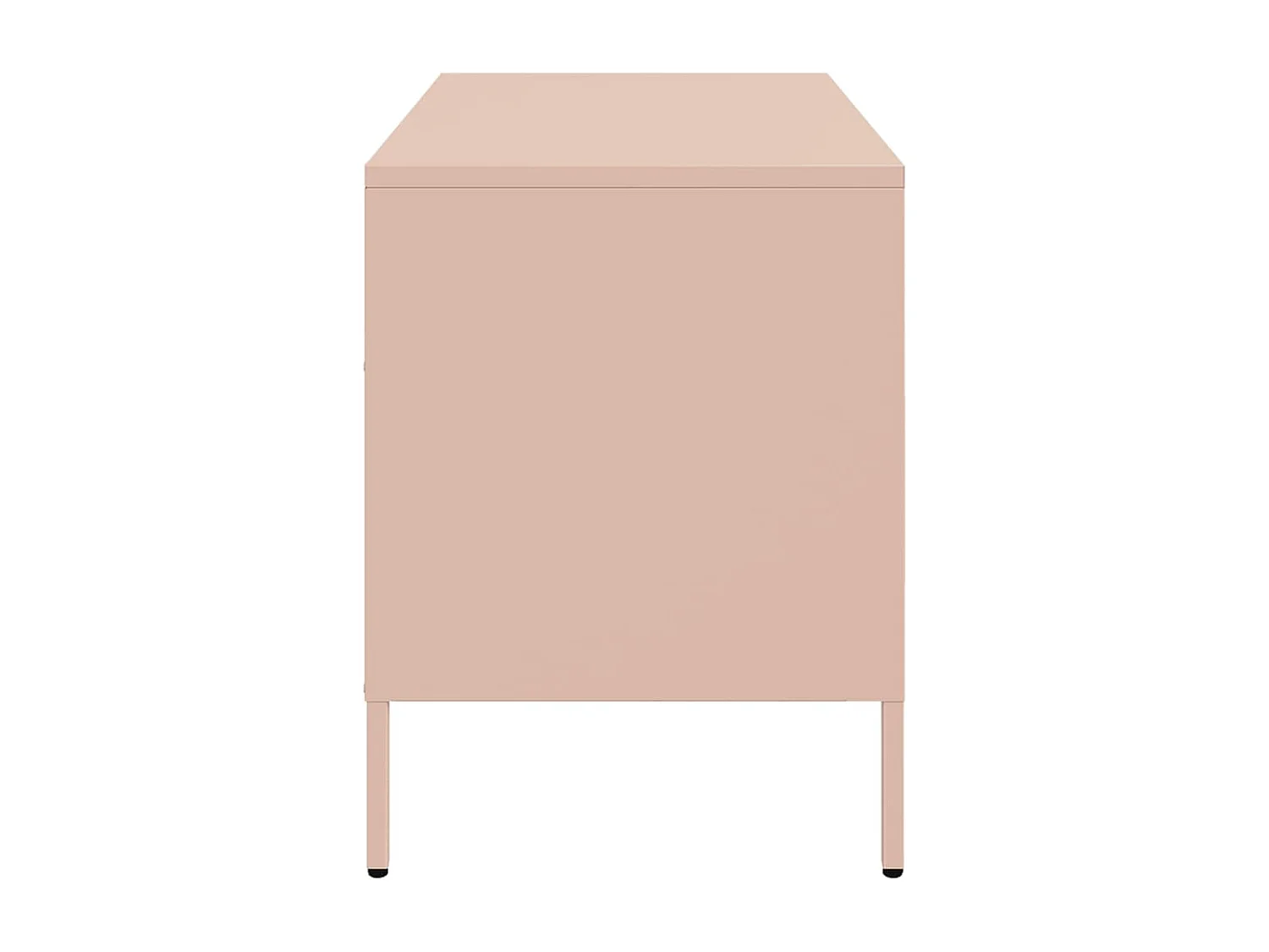 Meuble TV rose 68x39x50,5 cm acier laminé à froid