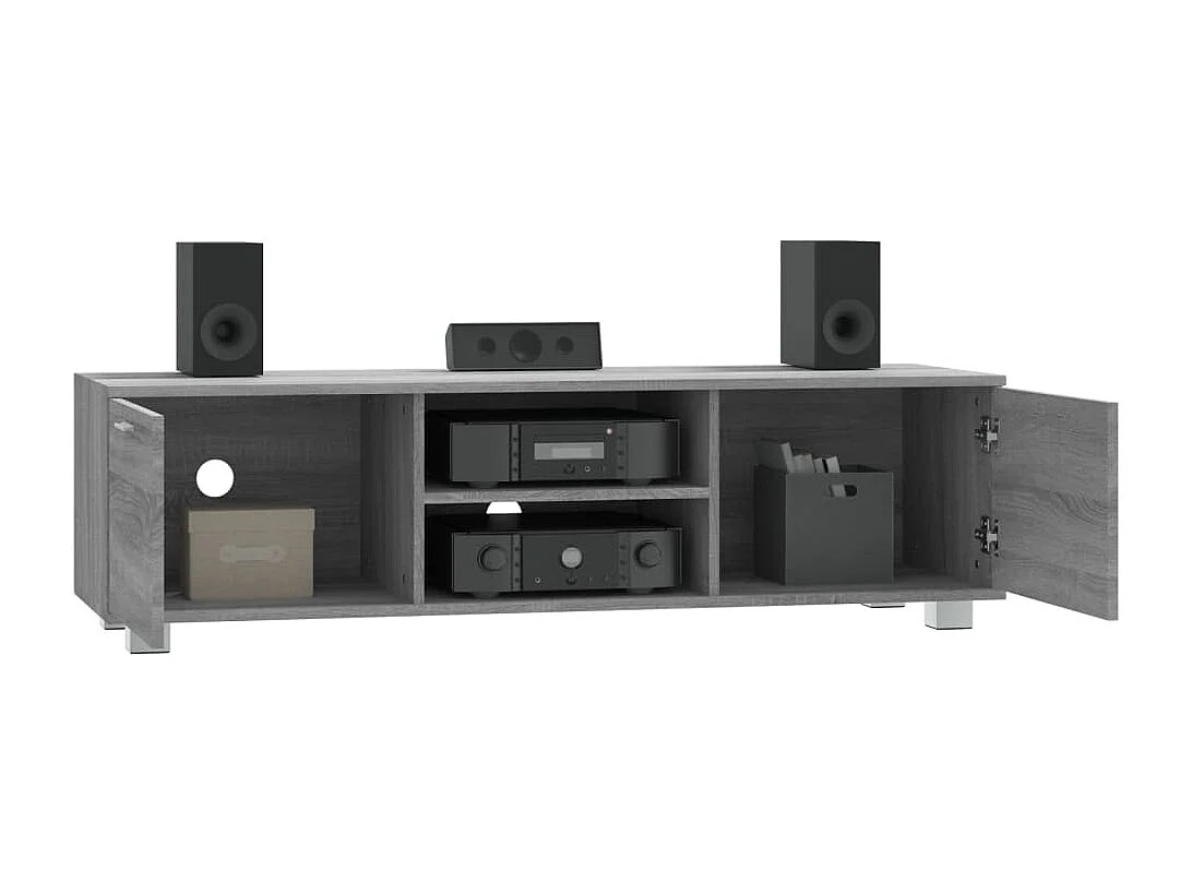 Meuble TV Sonoma gris 140x40,5x35 cm Bois d'ingénierie
