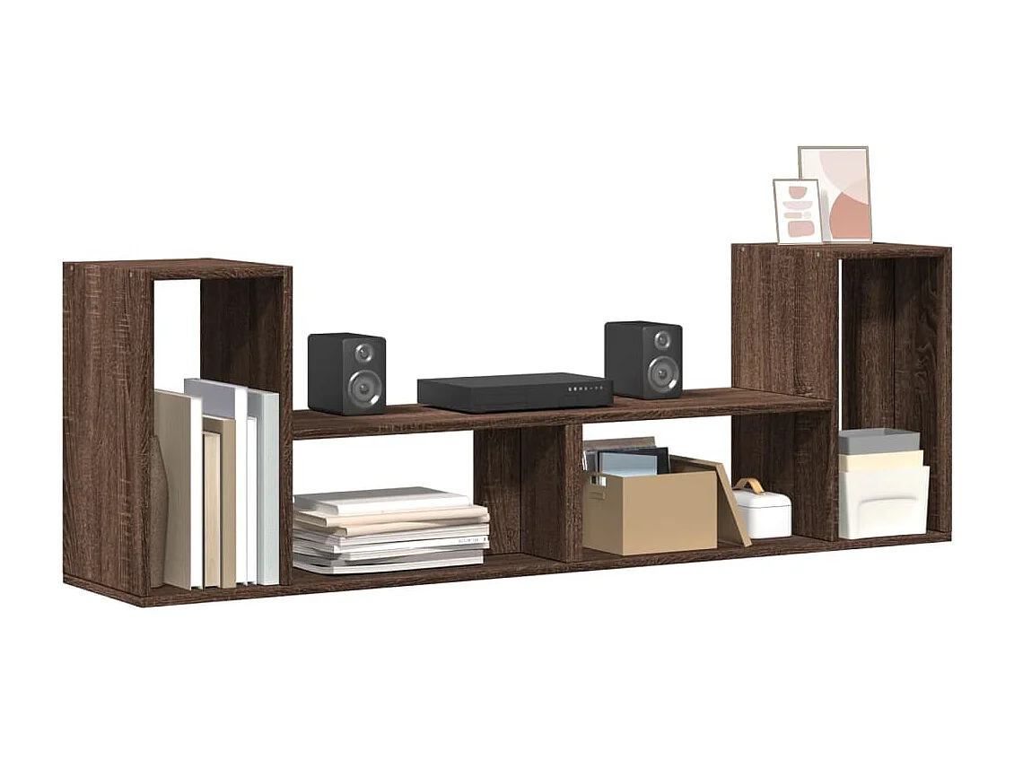 Meubles TV 2 pièces chêne marron 75x30x50 cm bois ingénierie