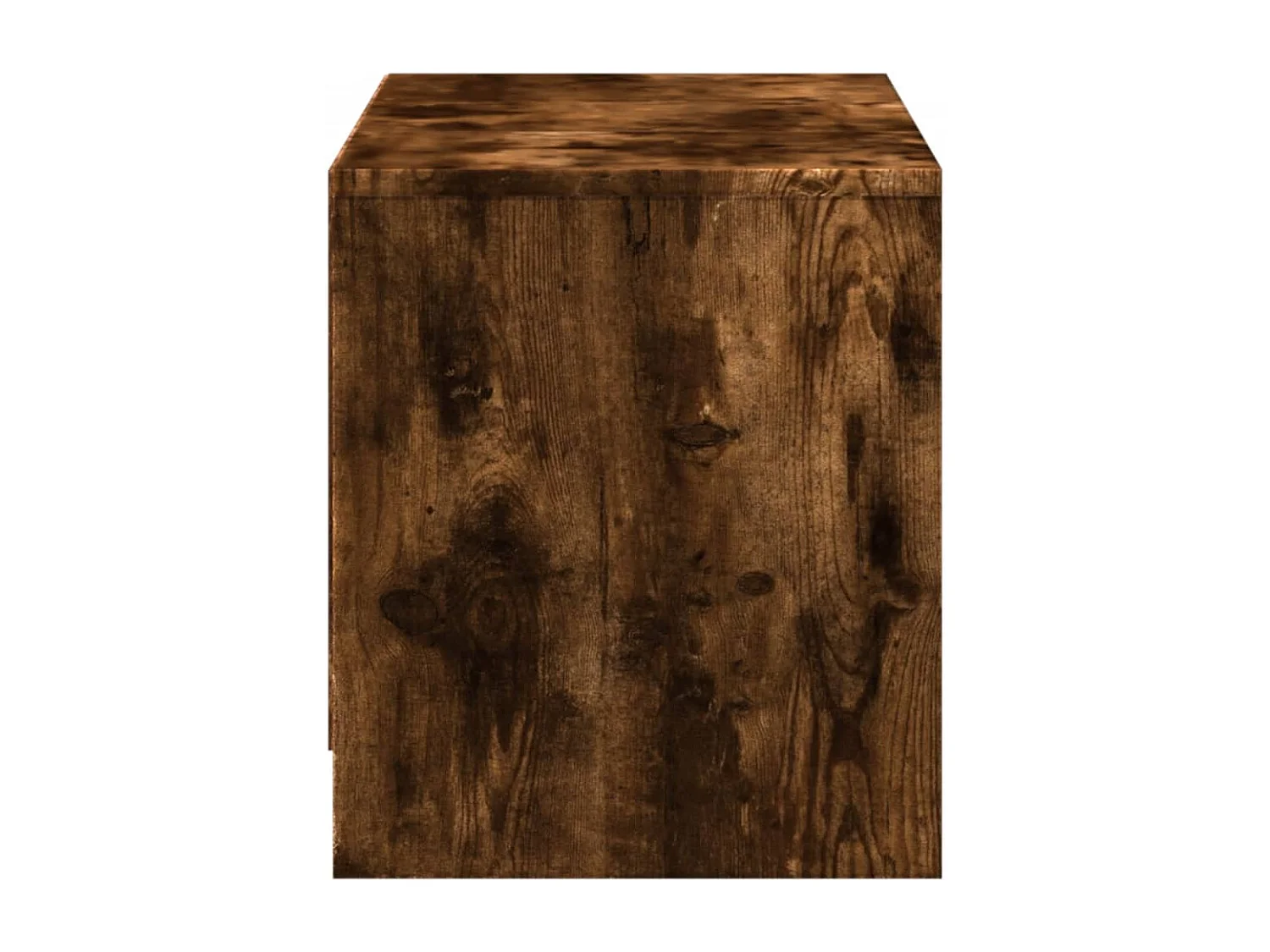 Tv-meubel met LED 97x34x40 cm bewerkt hout gerookt eikenkleur