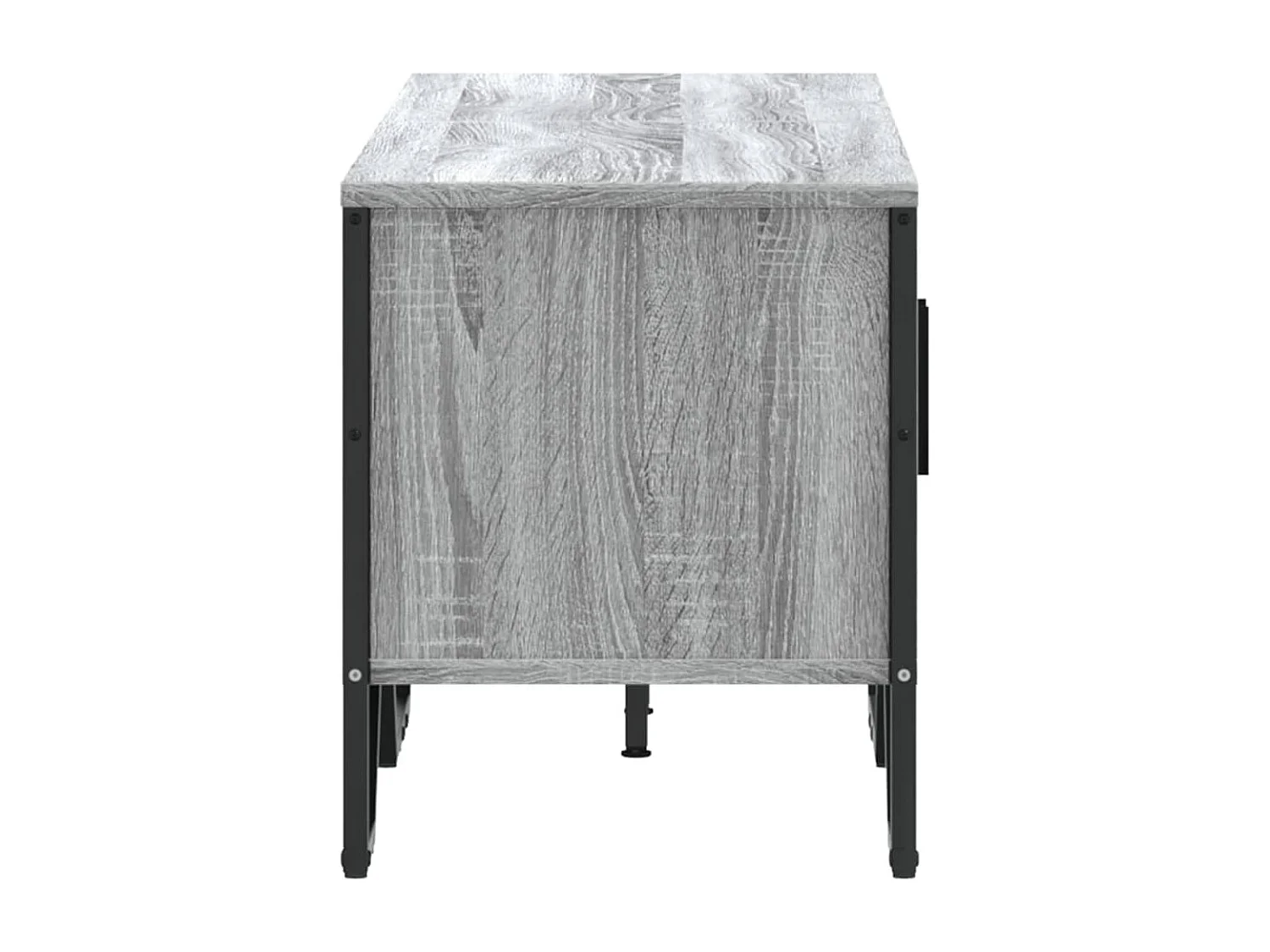 Tv-meubel 122x34x41 cm bewerkt hout grijs sonoma eikenkleurig