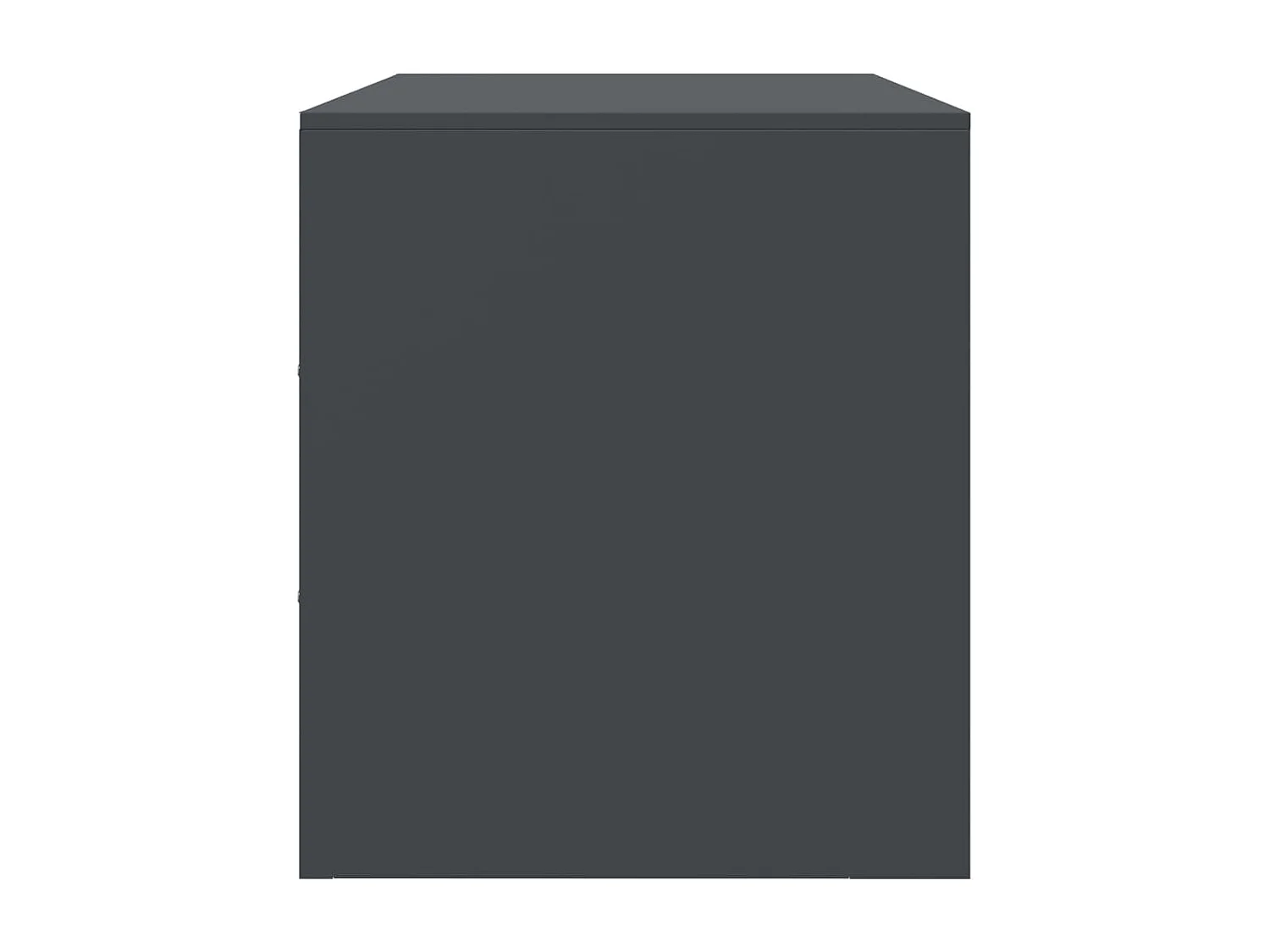 Meuble TV anthracite 67x39x44 cm acier