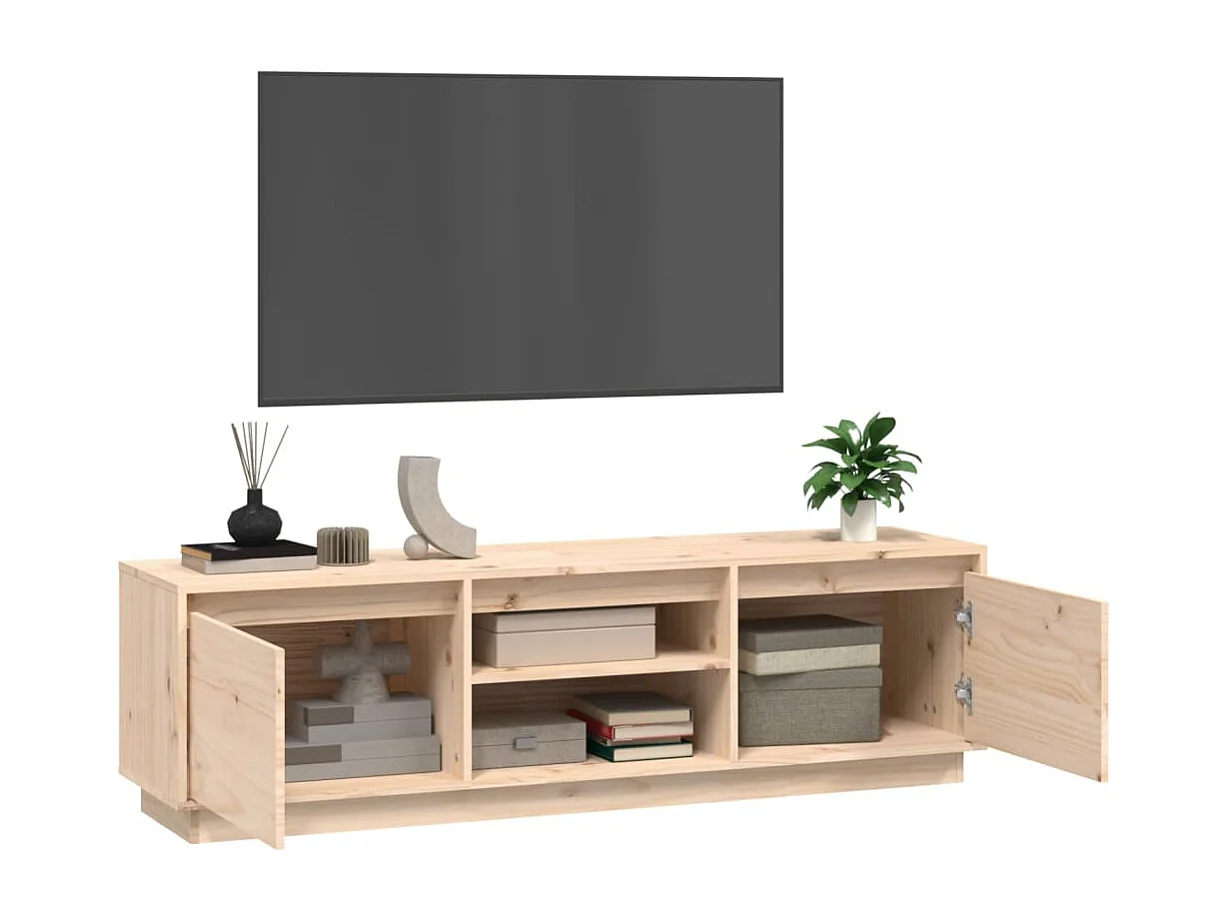 Meuble TV 140x35x40 cm Bois de pin massif