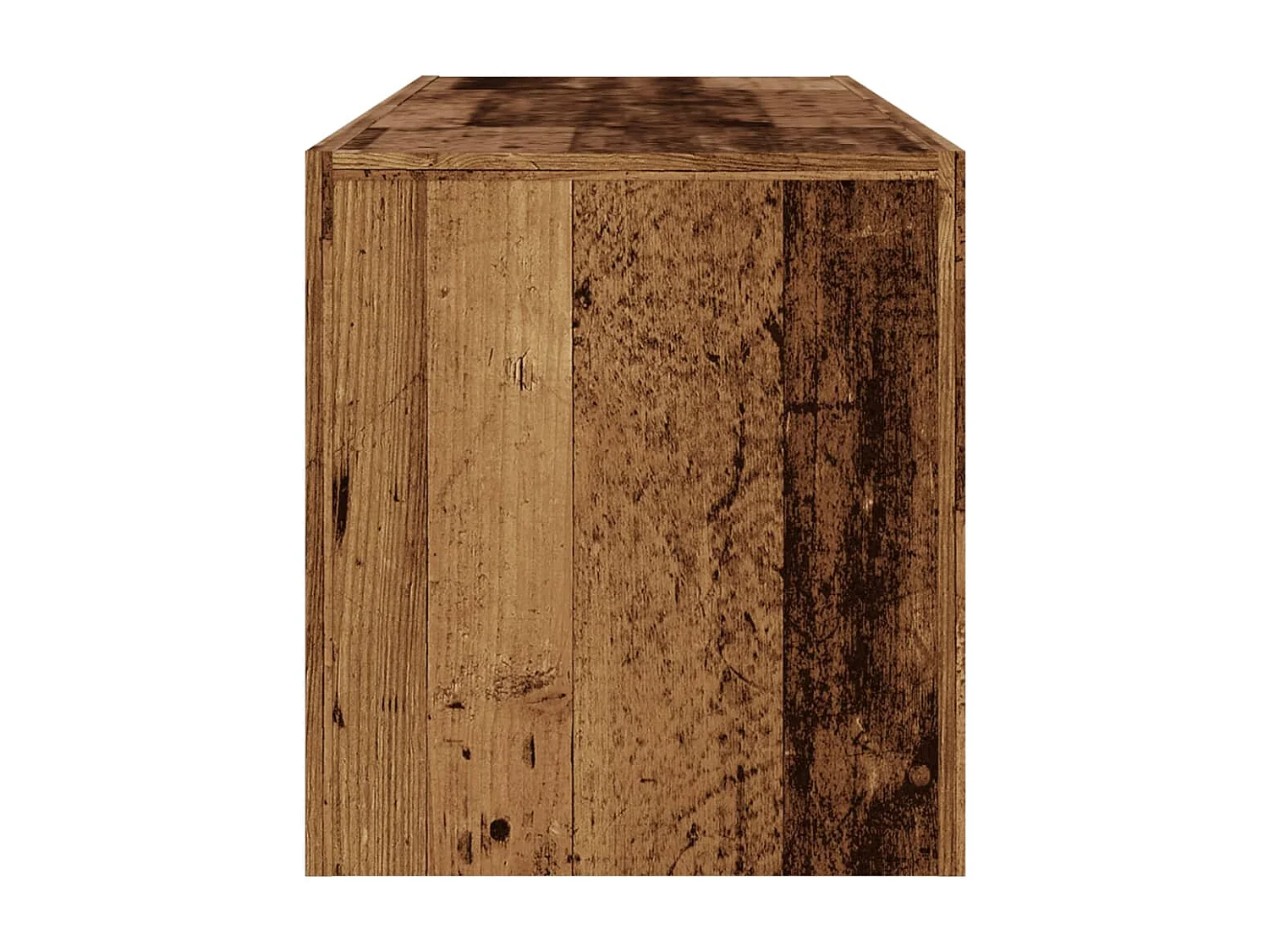 Tv-meubel met LED 120x36,5x40 cm bewerkt hout oud hout