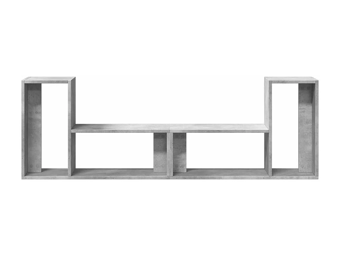 Meubles TV 2 pièces gris béton 75x30x50 cm bois d'ingénierie
