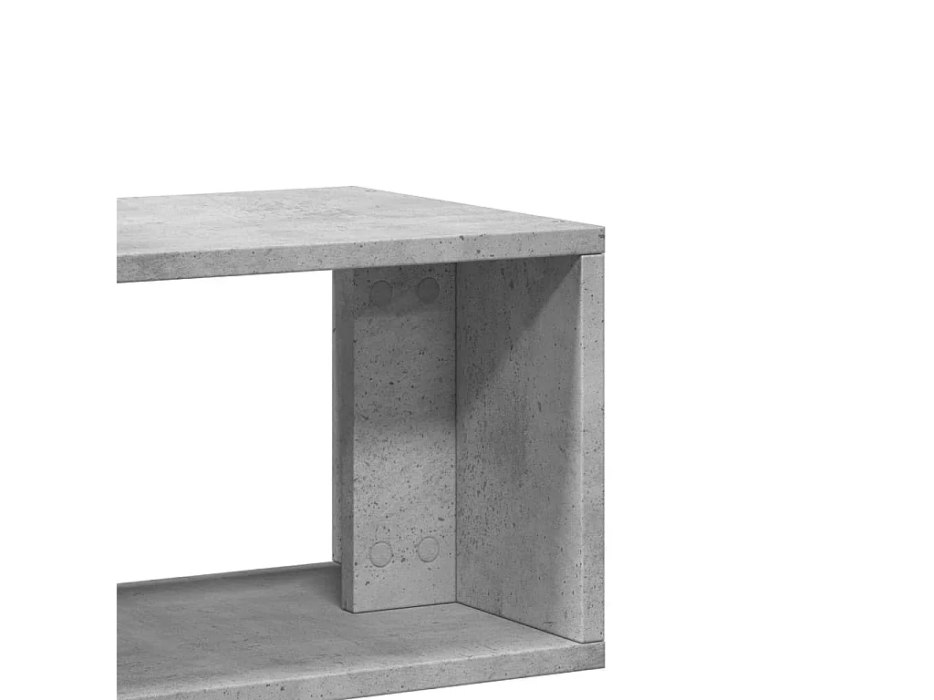 Meubles TV 2 pièces gris béton 75x30x50 cm bois d'ingénierie